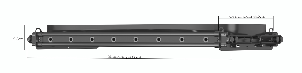 Smart Electric Clothes Rack LY0916B Gunmetal Gray Parameter 1