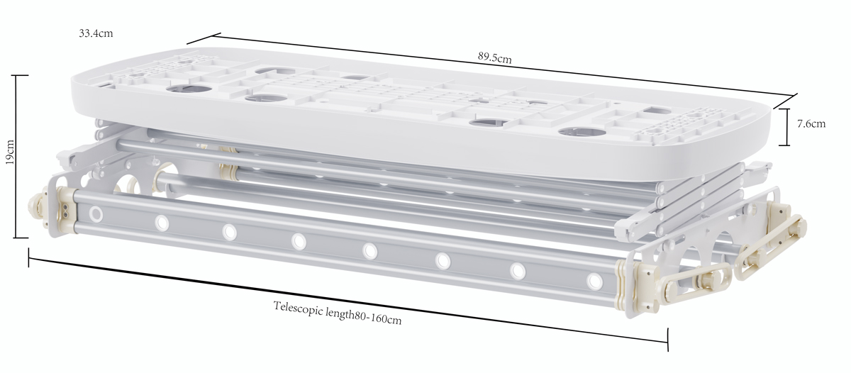 Smart Electric Clothes Rack LY0923W Jade White Parameter 1